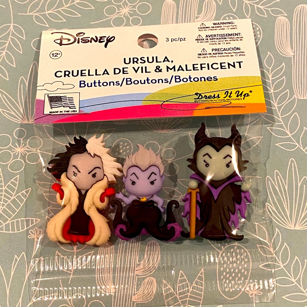 Disney Villain Buttons